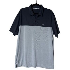 Travis Mathew Golf Polo Shirt Two-Tone Casual Short Sleeve XL